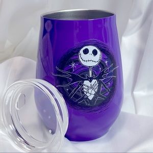 NIGHTMARE BEFORE CHRISTMAS DISNEY HALLOWEEN HOT COLD 10oz LID TUMBLER METAL
